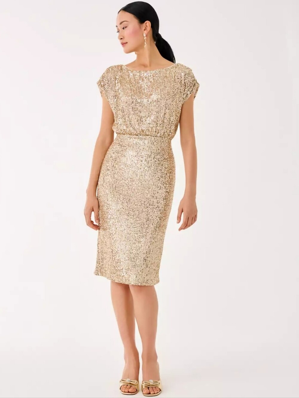 Aylin Sequin Midi Dress